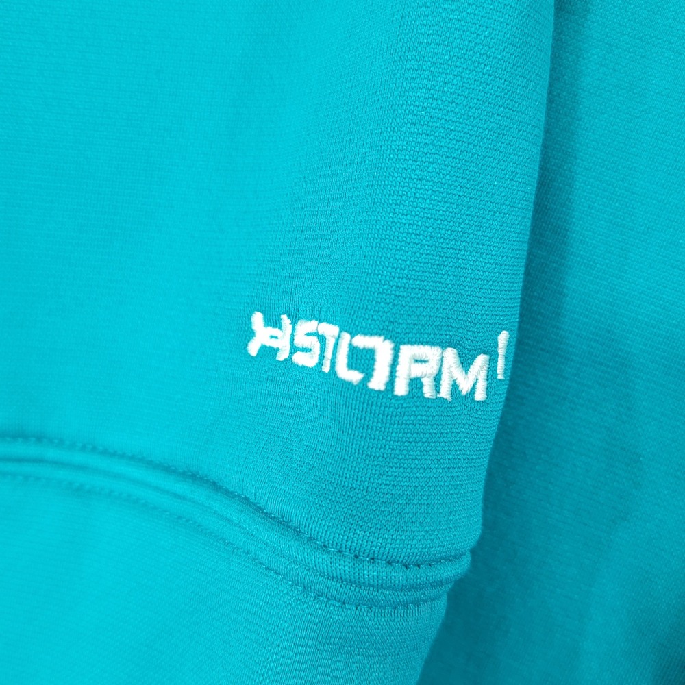 Under Armour Teal Camo Logo Storm Hoodie Sweatshirt Women's Size SM P - Picture 4 of 5